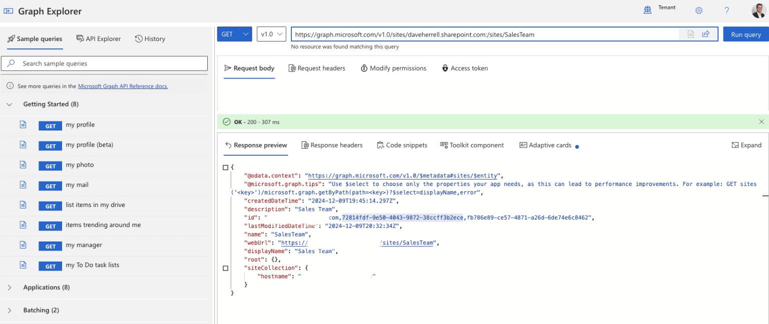sharepoint find site id